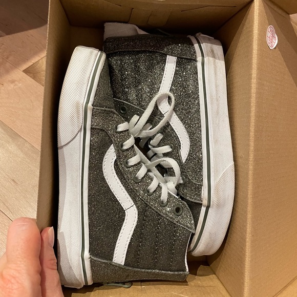 *SOLD* - Sk8-Hi Tops Glitter Grape - 1.5 - Picture 1 of 4